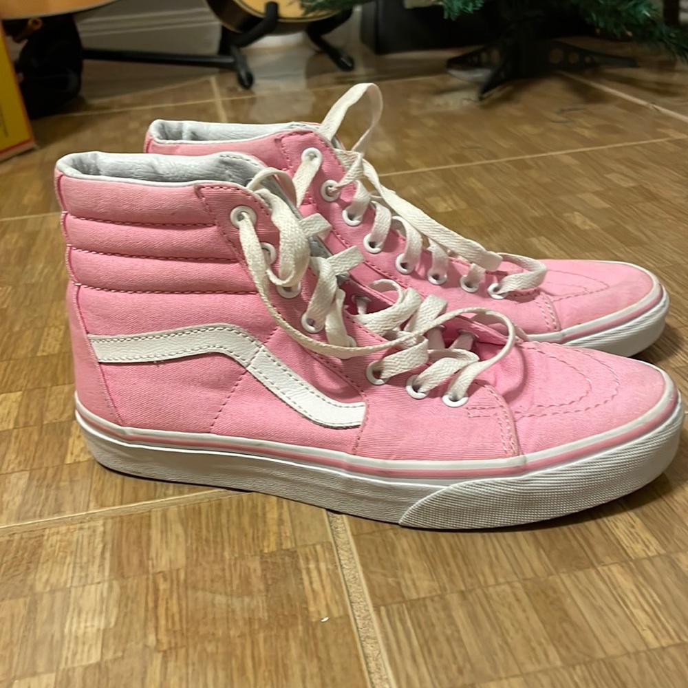 Pink Hi-tapered vans
